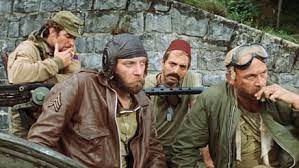 Clint eastwood, telly savalas, don rickles, carroll o'connor, donald sutherland, gavin macleod producers: Donald Sutherland As Oddball And Gavin Macleod As Moriarty In The Movie Kelly S Heroes 1970 9gag