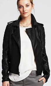 Banana Republic Black Leather Moto Jacket Ropa Ropa De Invierno Tipos De Ropa