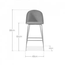 Bradford bar & counter stools. Sage Green Velvet Heather Bar Stool 65cm Kitchen Counter Stools