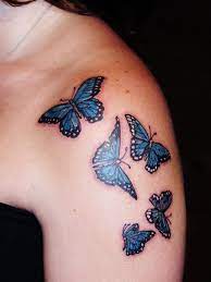 34 Best Pink And Purple Black Butterfly Tattoo Images On Blue Butterfly Tattoo Purple Butterfly Tattoo Butterfly Tattoo Meaning