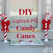 Candy cane are the holiday's sweetest treat, and it's fun to transform them into crafts, from place card holders to cute as a button reindeer. Lighted Pvc Candy Canes Diy Christmas Home Decor Diy Show Off Diy Decorating And Home Improvement Blogdiy Show Off Diy Decorating And Home Improvement Blog