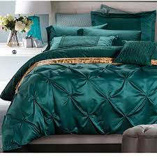 Turquoise queen comforter set : European Luxury Satin Washed Silk 4pcs Full Queen King Size 100 Cotton Turquoise Bedding Wedding Ruffle Argyle Bed Set Bed Set King Sizeturquoise Bedding Aliexpress