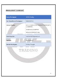 Profil syarikat iq class management. Profil Syarikat Mofa Trading