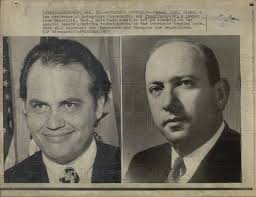 1973 Press Photo Samuel Dash Fred Thompson Lawyer counsels Watergate