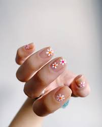 Ongles fleurs ongles facile ongles violets couleur tendance. Aplex