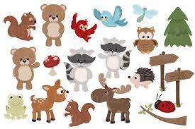 Free Cute Woodland Animals For Newsletter Members Mandy Art Market Blog Animal Clipart Free Woodland Animals Animal Clipart