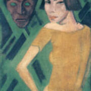 Maschka with Mask Painting by Otto Mueller