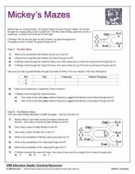 Probability Mazes Sample Probability Math Humor Probability Worksheets