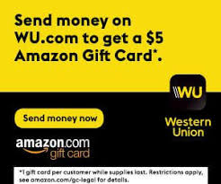 Use them so you don't miss out on. Western Union Coupon Send Money With Westernunion To Get A 5 Amazon Gift Card To Send Money From Us Dollar Usd To Jamaican Dollar Jmd