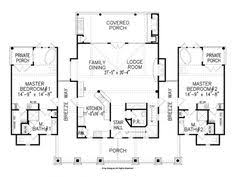 Young couples will enjoy the flexibility of converting a study to a nursery as their family grows. 44 Dual Master Suites House Plans Ideas House Plans How To Plan House Floor Plans