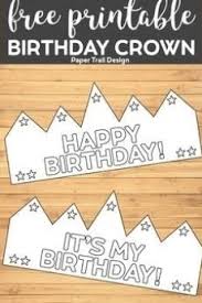 Slate grey and pink planets cute & quirky illustrations general. Happy Birthday Crown Template Pasteurinstituteindia Com