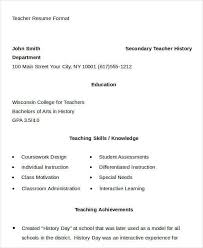Seeking the position of an english teacher in an highly skilled in using the deferent course books and material for teaching english as well as having a great passion and love for english language. 21 Simple Teacher Resume Templates Pdf Doc Free Premium Templates