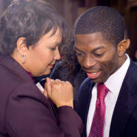 Kristin Purdy tells her husband Sgt. Jessie Purdy how