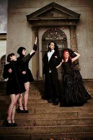 17 Stunning Halloween Bridesmaids Dresses Vampire Wedding Gothic Wedding Goth Wedding Dresses