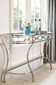 Criteria Metal Console Table With Mirrored Glass Shelves By Bernhardt At Baer S Furniture Metal Console Table Multipurpose Furniture Console Table