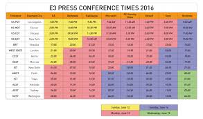 Fans will be able to tune in and watch online. E3 2016 Press Conference Schedule Tweaktown