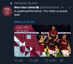 Mane, who may have drifted just offside. Klopp Says Liverpool Were Not Scared By West Ham