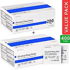 Amazon Com Alcohol Prep Pads Medium 2 Ply 400 Alcohol Wipes Individually Wrapped Swabs Saturated With 70 V V Isopropyl In 2020 Best Alcohol Alcohol Buy Alcohol