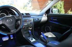 Custom Interior Black N Blue Mazda 3 Hatchback Mazda 3 Sedan Honda Hatchback