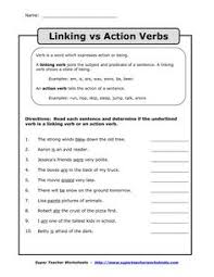 Linking Verbs Worksheets Worksheet Fun And Printable