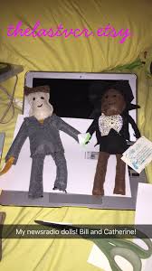 Newsradio Bill Mcneal and Catherine Duke Handmade Felt Dolls