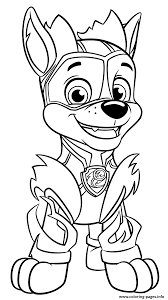 Paw patrol 4th of july coloring page. Print Chase From Paw Patrol Mighty Pups Coloring Pages Paw Patrol Coloring Pages Paw Patrol Coloring Disney Coloring Pages Printables