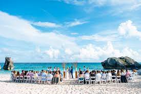 Bermuda Wedding Chaplin Bay Bermuda Wedding Beach Ceremony Wedding