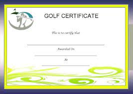 Individual lesson head pga professional steve fessler (video). Adorable Golf Certificates For Professional Players Free Printable Word Templates Demplates