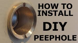 Buy the best and latest door peephole camera on banggood.com offer the quality door peephole camera on sale with worldwide free shipping. How To Install A Peephole In A Front Door Diy Installation Youtube