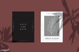 Save The Date Wedding Invitation Card Mockup Free Image By Rawpixel Com Ake