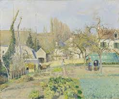 Camille Pissarro Jardins Potagers A L Hermitage Pontoise 1874 Camille Pissarro Gallery Of Modern Art Camille Pissarro Paintings