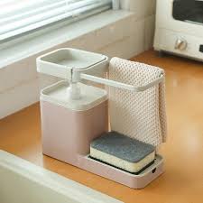 Our kitchen soap dispensers can help your family maintain clean hands, whatever your brand preference; Buy Kitchen Cleaning Combination Rack 3 In 1 Soap Dispenser Kitchen Sponge Towel Holder At Affordable Prices Free Shipping Real Reviews With Photos Joom