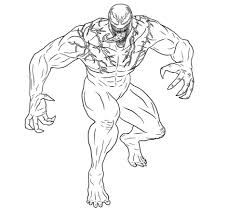 coloring pages of venom printable