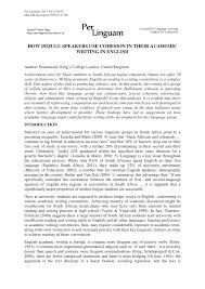 Pdf How Isizulu Speakers Use Cohesion In Their Academic Writing In English