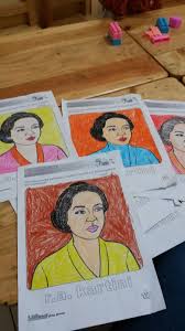 Contoh mewarnai ibu kartini : Gambar Ra Kartini Pensil