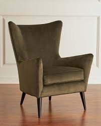 Sam Moore Bryce Velvet Wing Chair Velvet Wing Chair Wing Chair Vintage Wingback Chair