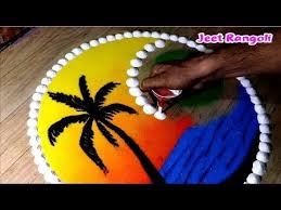 Dussehra Aur Diwali Special Easy Rangoli Design By Jeet Youtube Easy Rangoli Designs Easy Rangoli Designs Diwali Free Hand Rangoli Design