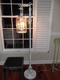 Bird Cage Floor Lamp Chandelier Floor Lamp Vintage Chandelier Bird Cage Light Shabby Chic Chandelier Chippy Farmhouse Floor Lamps Chandelier Floor Lamp Shabby Chic Chandelier