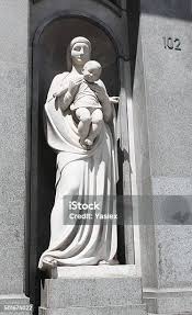 Statue Of Virgin Mary And Jesus Stock ...