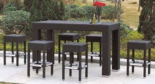 Rattan counter & bar stools : China Outdoor Furniture Rattan Bar Stool Set China Stool Set Bar Table