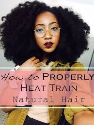 Damage Free Technique To Heat Train Your Natural Hair Naturalhair Hairtips Natural Hair Twist Out Natural Hair Styles Black Natural Hairstyles