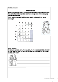 the secret code english esl worksheets for distance learning and physical classrooms