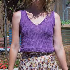 While crop tops in general are always fun and flirty, i especially like the polished look of this week's as far as the pattern making portion of this tutorial, you only need to take two measurements to to begin, cut 1/2 yard of ity knit jersey into two, long strips. Ravelry V Neck Crop Top Pattern By Ellen Bergmann