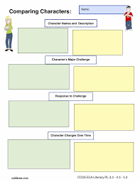 Ipad Graphic Organizer Character Comparison K 5 Computer Lab