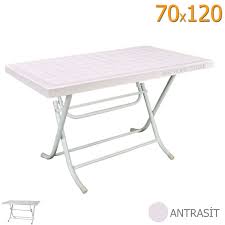 Gardelia Metal Ayakli Katlanir Plastik Masa 70 120