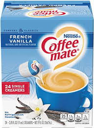 Nutritional information for a variety of types and serving sizes of coffee creamer is shown below. Coffee Mate Coffee Creamer Liquid Singles French Vanilla 24 Count Pack Of 4 Amazon Com Grocery Gourmet Food