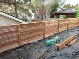 Welcome to portland fence company! Attractive Custom Horizontal Style Cedar Fence Portland Oregon Modern Horizontal Fence Installation By Cedar Fe Backyard Fences Front Yard Fence Garden Fence