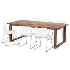 Morbylanga Bernhard Table And 6 Chairs Brown Kavat White Ikea Dining Room Sets Ikea Dining Table Ikea Dining Table Set