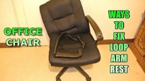You require the following materials Ways To Fix A Office Chair Loop Arm Rest Youtube