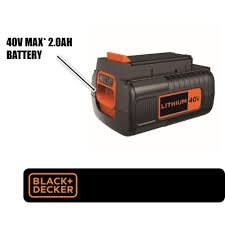 Black And Decker 40v Lithium Battery Charger Flashing Red Black Decker 40 Volt Max Lithium Ion Battery Pack 2 0ah Lbx2040 The Home Depot